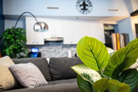 Cozy seating nook perfect for unwinding or streaming your favorite shows.