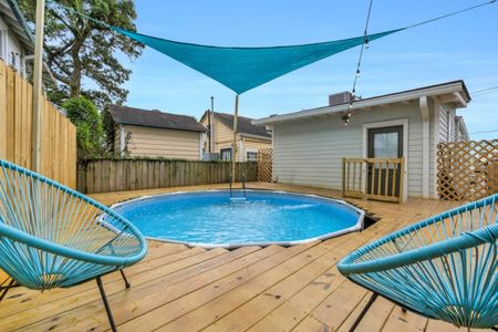 Your own backyard pool retreat — perfect for cooling down on a warm afternoon.