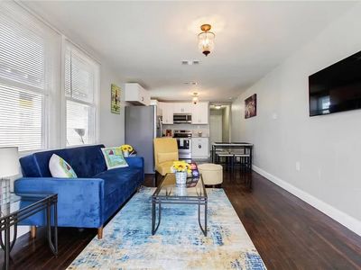 This bright and spacious living area flows seamlessly!