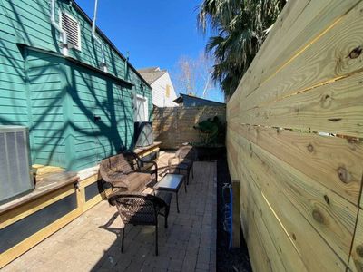 Private outdoor space w/ seating — a great spot to unwind between adventures.