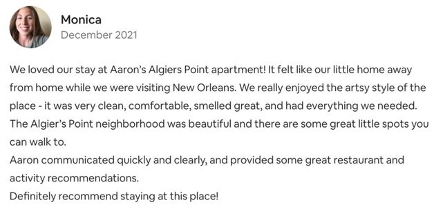 Monica's review!