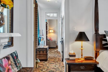 Charming entryway w/ warm vintage touches to welcome you in.