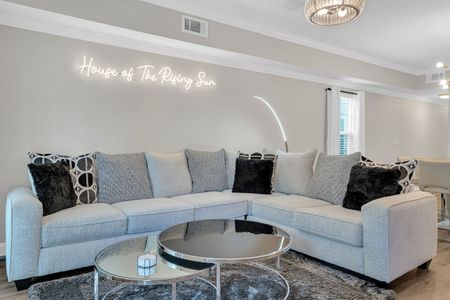 Cozy sectional sofa — the perfect spot to unwind after a long day.