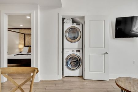 In-unit washer and dryer for ultimate convenience during your stay—pack light and refresh as needed!