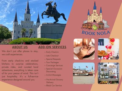 Book add-on services to customize your stay & make the most of your time in NOLA.