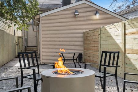 Gather around the firepit for laid-back evenings under the open sky.