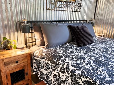 Bedside lamps w/ built-in USB ports — charge up & wind down with ease.