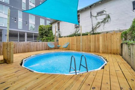Your own backyard pool retreat — perfect for cooling down on a warm afternoon.