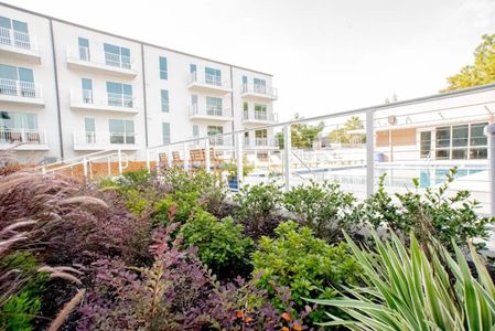 Lush outdoor greenery & fresh air right outside the building.