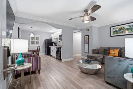 Open-concept living area w/ room to spread out and unwind.