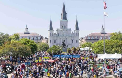 Stroll to Jackson Square & take in the stunning St. Louis Cathedral up close.