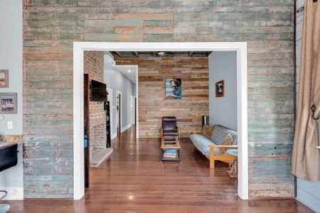 Comfortable living space w/ locally inspired artwork & relaxed character.