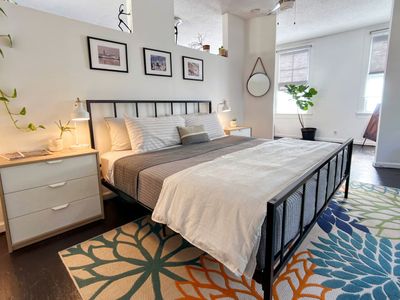 Stretch out & recharge in this spacious, comfortable bed.