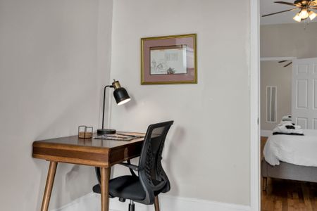 Dedicated desk & task lighting — work remotely w/ everything you need.