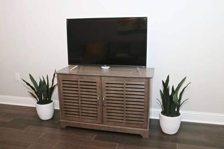 Kick back & stream your favorites on the large smart TV.