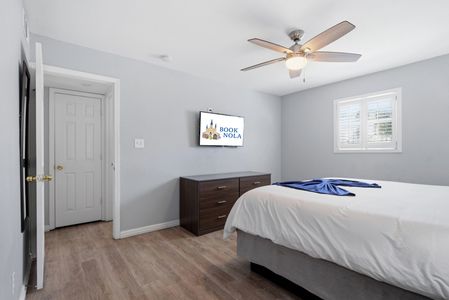King bedroom w/ Smart TV — your own private retreat after a full day.