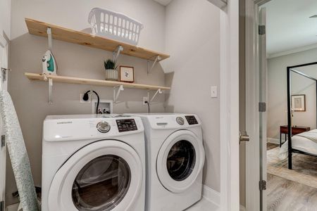 In-unit washer & dryer — pack light & stay as long as you like.