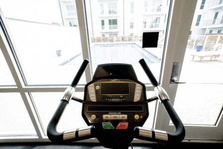 Stay on track w/ cardio equipment available at the on-site gym.