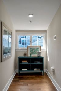 Natural light pouring over curated decor