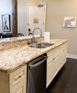 Well-appointed kitchen with granite counters