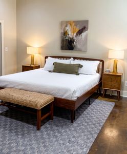 Peaceful bedroom with classic styling