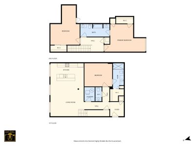 Full two-level floor plan at a glance