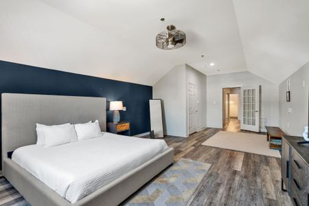 Airy bedroom with room to spread out