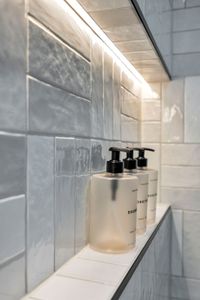 Freshen up w/ shampoo, conditioner & body wash ready & waiting in the shower