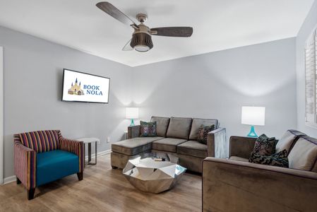 Unit 304 or similar – Casual living space w/ comfy sofas for movie nights in.