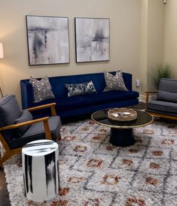 Open living space with comfortable seating and modern décor