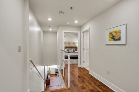 Upstairs hallway leading to restful retreats