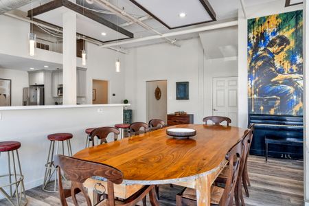 Live edge dining table for big family dinners