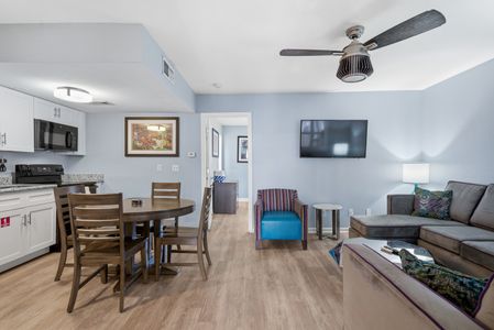 Spacious living & dining area w/ room to gather & unwind.