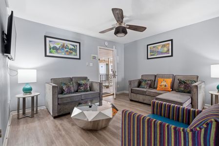 Living Room with Entryway View