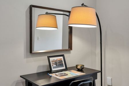 Warm lamplight for getting ready in style