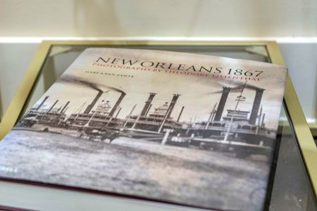 Vintage riverfront scenes from old New Orleans