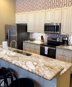 Gourmet kitchen with generous workspace