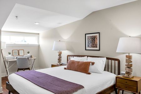 Accent pillows and art for a boutique feel