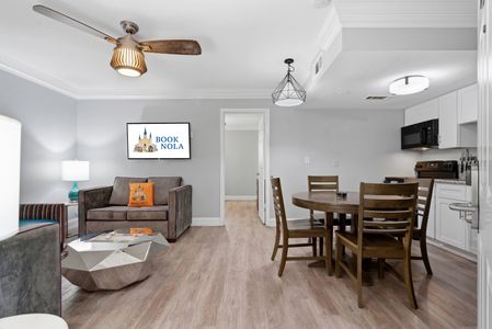 Bright dining nook w/ a relaxed vibe — perfect for easy mornings.
