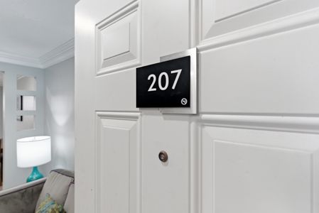 Your private suite — Room 207 — ready & waiting for you.
