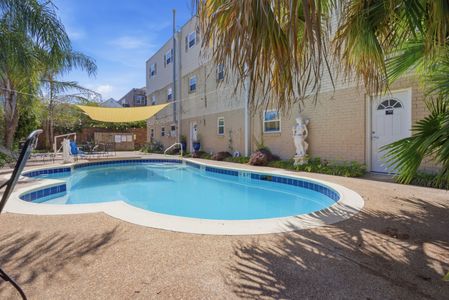 Bright sunny pool for relaxing afternoons