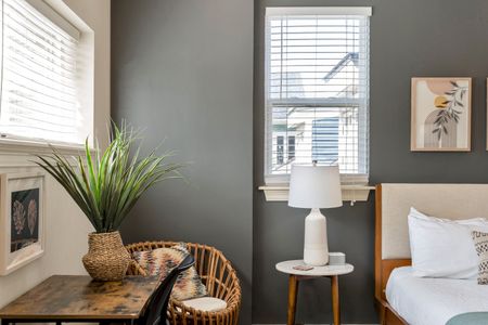 Natural light, greenery, and woven textures