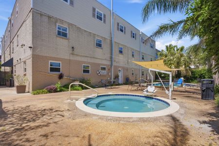 Soak the day away in the open-air hot tub under the open sky.