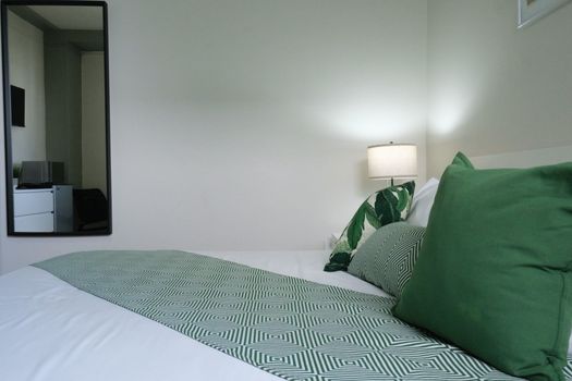Experience truly comfortable nights on our premium bedding. This inviting setup ensures you wake up feeling completely refreshed and ready to embrace the day.