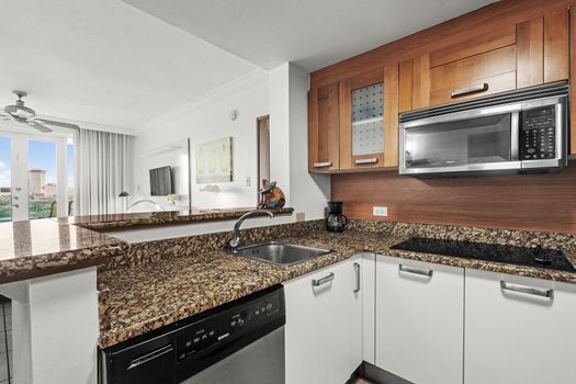 Cook with ease in this well-designed kitchen, offering everything you need for a comfortable stay.
