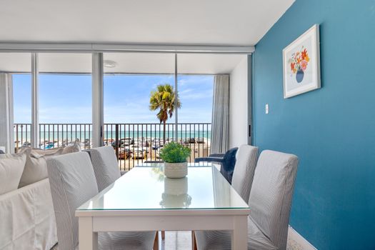 The dwelling captures the unique spirit of Puerto Rico with its vibrant design and breathtaking views.