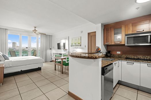 Your culinary haven awaits, with a well-appointed kitchen designed for ease and enjoyment.