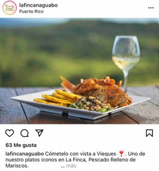Savor delicious local cuisine! This delectable plate from La Finca Restaurant is just a taste of the culinary delights awaiting you, perfectly paired with unique entertainment options nearby.