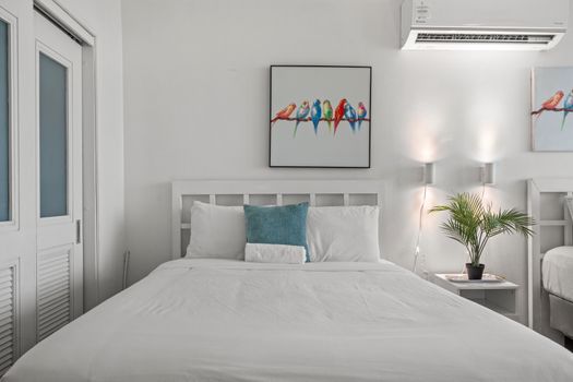 Experience coastal tranquility from this lovely studio. With two comfortable beds and a balcony, it's a picturesque escape.