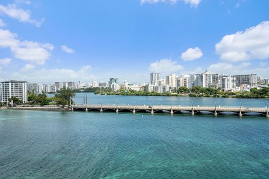 Breathtaking panoramic views of the glistening Condado Lagoon and San Juan's dynamic skyline.